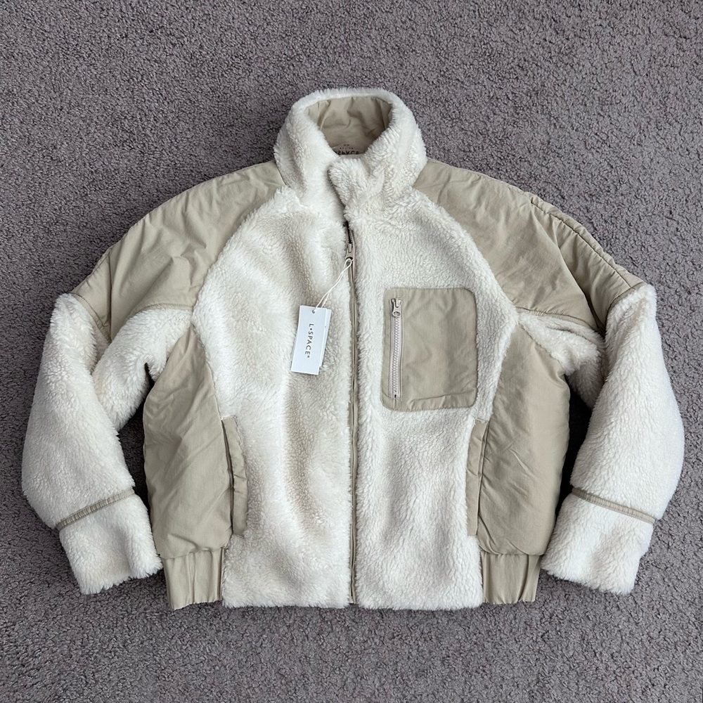L*Space Base Camp Jacket Sherpa Womens M